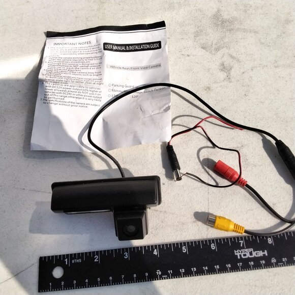 Car Rearview Camera HD CCD Night Vision 120° Angle Waterproof Backup Reverse - Picture 5 of 12